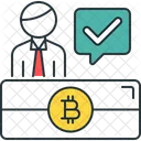 Bitcoin person Icon