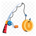 Bitcoin Phishing Bitcoin Scam Money Phishing Icon