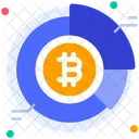 Bitcoin Pie Chart  Icon