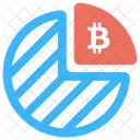 Bitcoin Pie Graph  Icon
