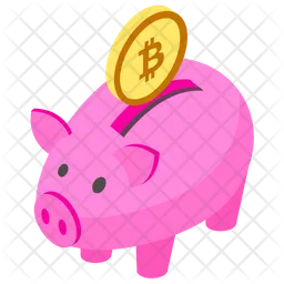 Bitcoin-Schweinchen  Symbol