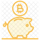 Bitcoin Piggy bank  Icon