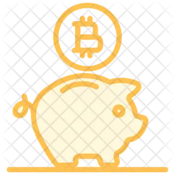 Bitcoin Piggy bank  Icon