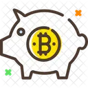 Piggybank Bitcoin Piggy Bank Piggy Bank Icon