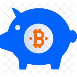 Bitcoin Piggy Bank  Icon