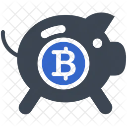 Bitcoin piggy bank  Icon