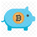 Bitcoin Piggy Bank  Icon