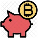 Bitcoin Piggybank Piggybank Money Icon