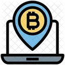 Bitcoin Pin Bitcoin Map Pin Icon