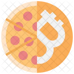 Bitcoin pizza  Icon