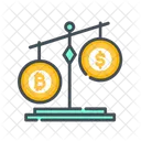 Bitcoin Plus Dollar  Icon
