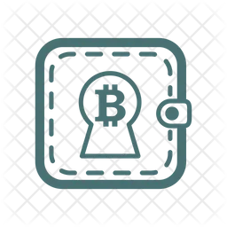 Bitcoin pocket key hole  Icon