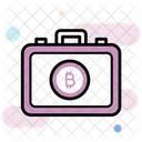 Briefcase Financial Case Bitcoin Portfolio Icon