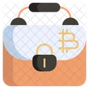 Bitcoin Portfolio Bitcoin Bag Bitcoin Suitcase Icon