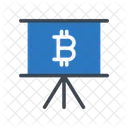 Presentation Board Bitcoin Icon