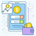 Bitcoin Price Bitcoin Mobile Bitcoin Saving Icon