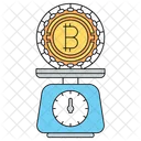 Bitcoin Balance Cryptocurrency Icon