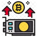 Bitcoin Price Up  Icon