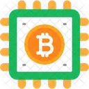 Bitcoin Process Bitcoin Blockchain Icon