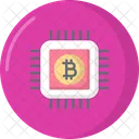 Bitcoin Processing Bitcoin Mining Cryptocurrency Processing Icon