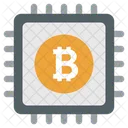 Bitcoin Processor Bitcoin Chip Integrated Circuit Icon