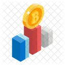 Bitcoin Profit Bitcoin Analytics Bitcoin Earnings Icône