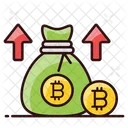 Bitcoin Profit Digital Wealth Coin Sack Icon