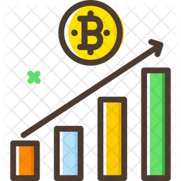 Bitcoin Profit Graph  Icon