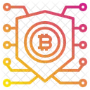 Shield Protect Bitcoin Icon