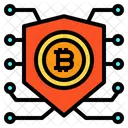 Shield Protect Bitcoin Icon