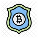 Bitcoin Protected Safety Security Icon