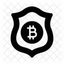 Bitcoin Protected Safety Security Icon