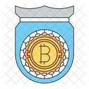Bitcoin Protection Cryptocurrency Icon
