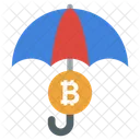 Bitcoin Protection Cryptocurrency Protection Financial Insurance Icon