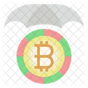 Bitcoin Protection Blockchain Digital Currency Icon