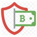 Bitcoin Protection Secure Bitcoin Bitcoin Shield Icon