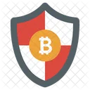 Bitcoin Protection Secure Bitcoin Bitcoin Shield Icon