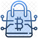 Bag Bitcoin Shopping Bag Icon