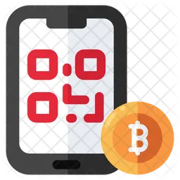 Bitcoin Qr Code  Icon