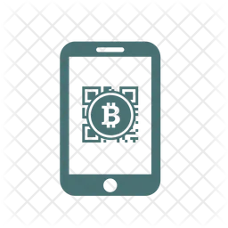 Bitcoin qr code mobile phone  Icon
