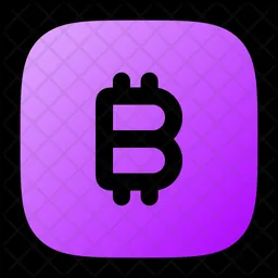 Quadrado bitcoin  Ícone