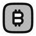 Bitcoin-Quadrat  Symbol