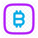 Bitcoin-Quadrat  Symbol