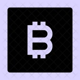 Bitcoin-Quadrat  Symbol