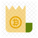 Bitcoin-Quittung  Symbol