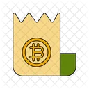 Bitcoin-Quittung  Symbol