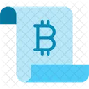 Bitcoin-Quittung  Symbol