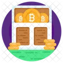 Bitcoin Warehouse Bitcoin Rack Cryptocurrency Rack Icon