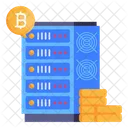 Crypto Storage Bitcoin Rack Bitcoin Server Icon