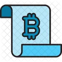 Bitcoin Receipt Bitcoin Cryptocurrency Icon